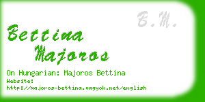 bettina majoros business card